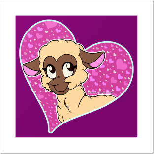 Sweet Sheep - Valentine's Day (Pink Sugar, Close-up) Posters and Art